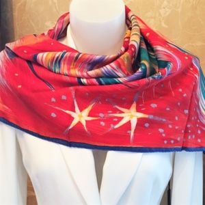 HERMES silk scarf, "Feux Du Ciel"